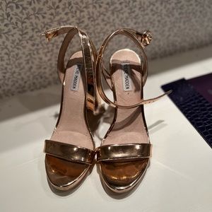 Steve Madden Rosegold 4” inch heels